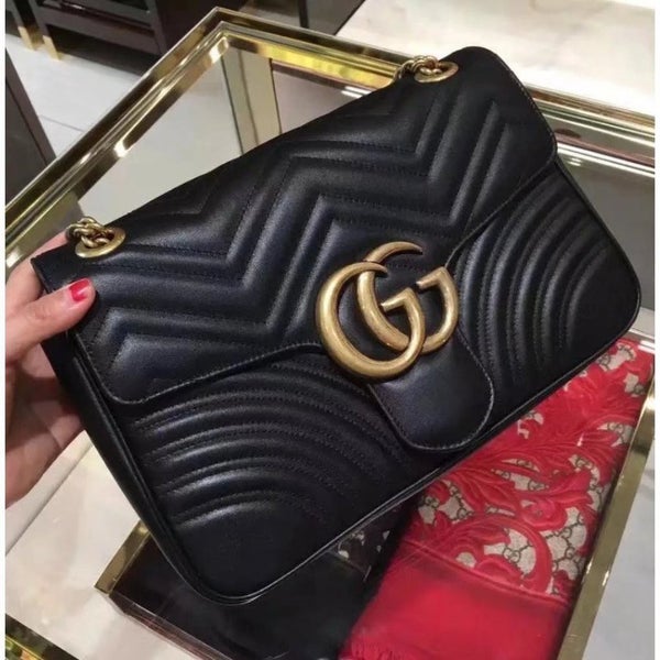 NEW GUCCI GG Marmont Gmall Matelasse Shoulder Bag size 26x15x7cm