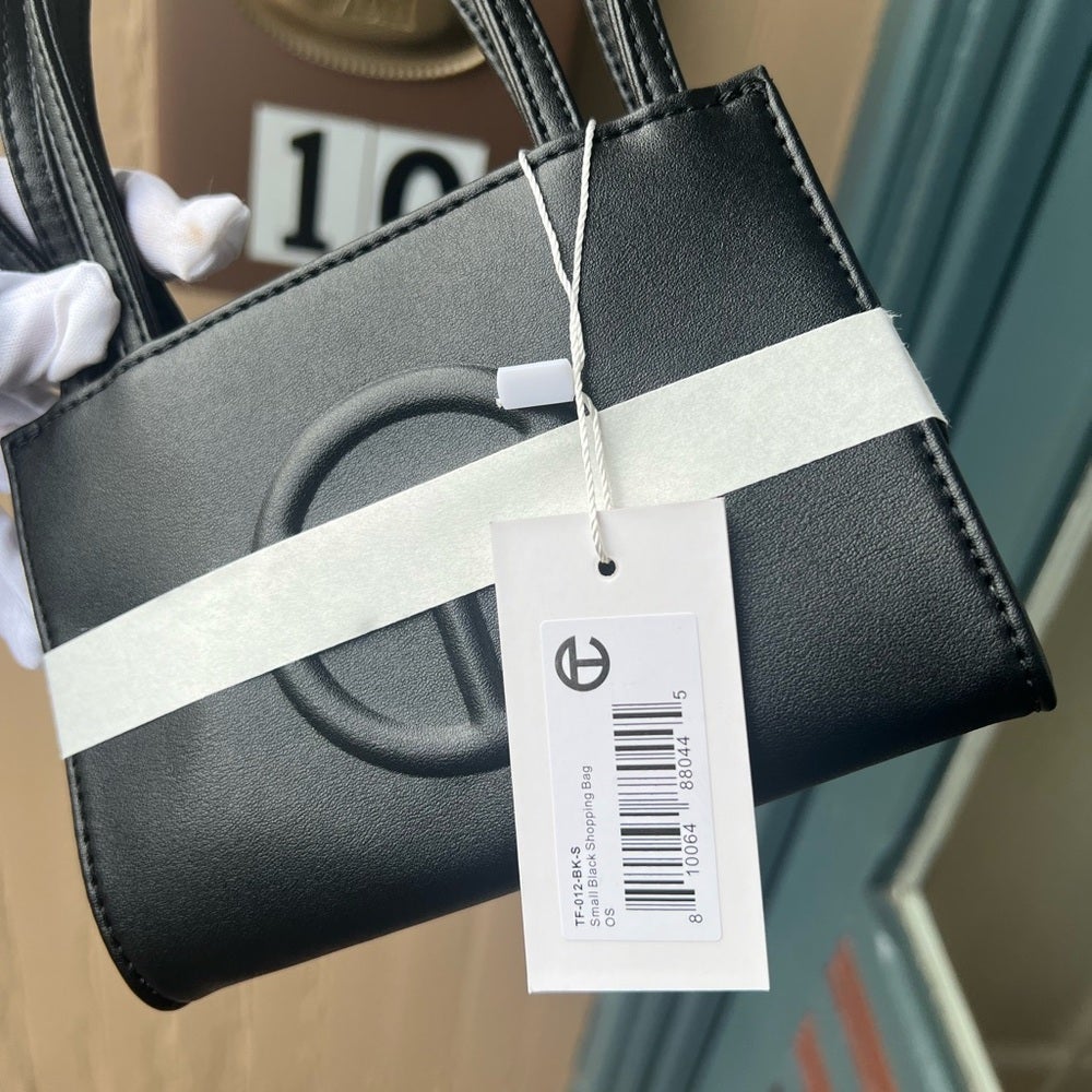 Telfar Small Black Shopping Bag   SidelineSwap