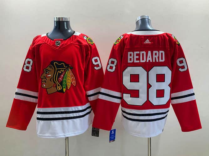 Chicago Blackhawks Connor Bedard Jersey Ice Hockey Men's Adidas size 52 Throwback Vintage