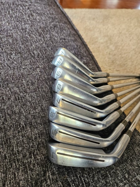 Used Men's TaylorMade Right Handed P790 Iron Set Stiff Flex Steel Shaft