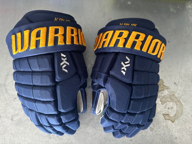 Warrior AX1 Pro Tory Krug Pro Stock St. Louis blues gloves