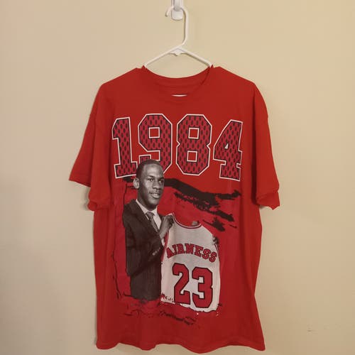 Authentic Classics Michael Jordan 1984 Draft Day All Over Print T-Shirt Sz XL