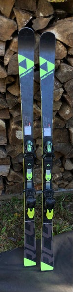 Fischer RC4 World Cup GS Junior Skis With Bindings Max Din 11