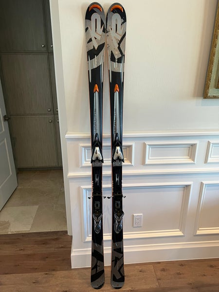 Used Men's K2 181 cm All Mountain Apache Crossfire Skis With Bindings Max Din 14