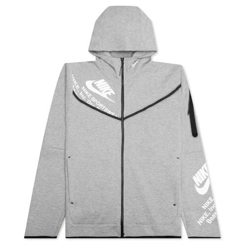 Nike Sportwear Tech Fleece Graphic Full-Zip Hoodie DM6474-063 Mens Size 3XL-T  NWT