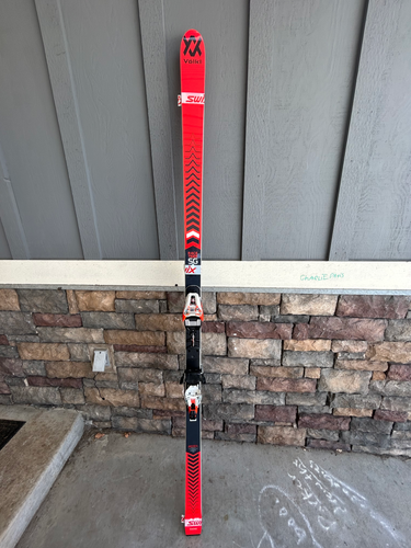 New 2023 Volkl 211 cm Racing Race Tiger WC SG Skis, With Bindings and MOUNTED RACE PLATES