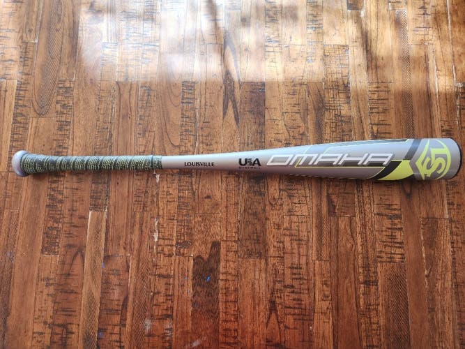Used Louisville Slugger Alloy Omaha Bat (-10) 18 oz 28"