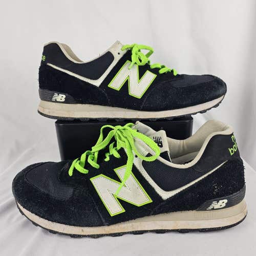 New Balance Mens 574 V2 U574CT2 Black Green Casual Shoes Sneakers Size 15 D