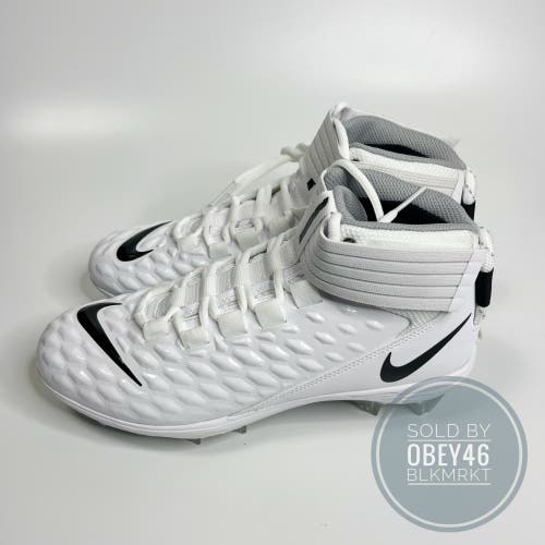 Nike Force Savage Pro 2 White Football Cleats Size 10