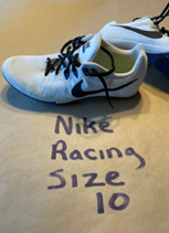 White Unisex Size 10 Nike Track Shoes