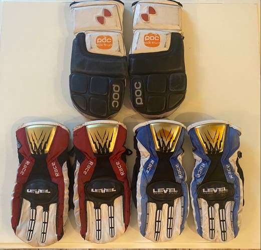 Used 2 JR Level & 1 Poc Small Mittens