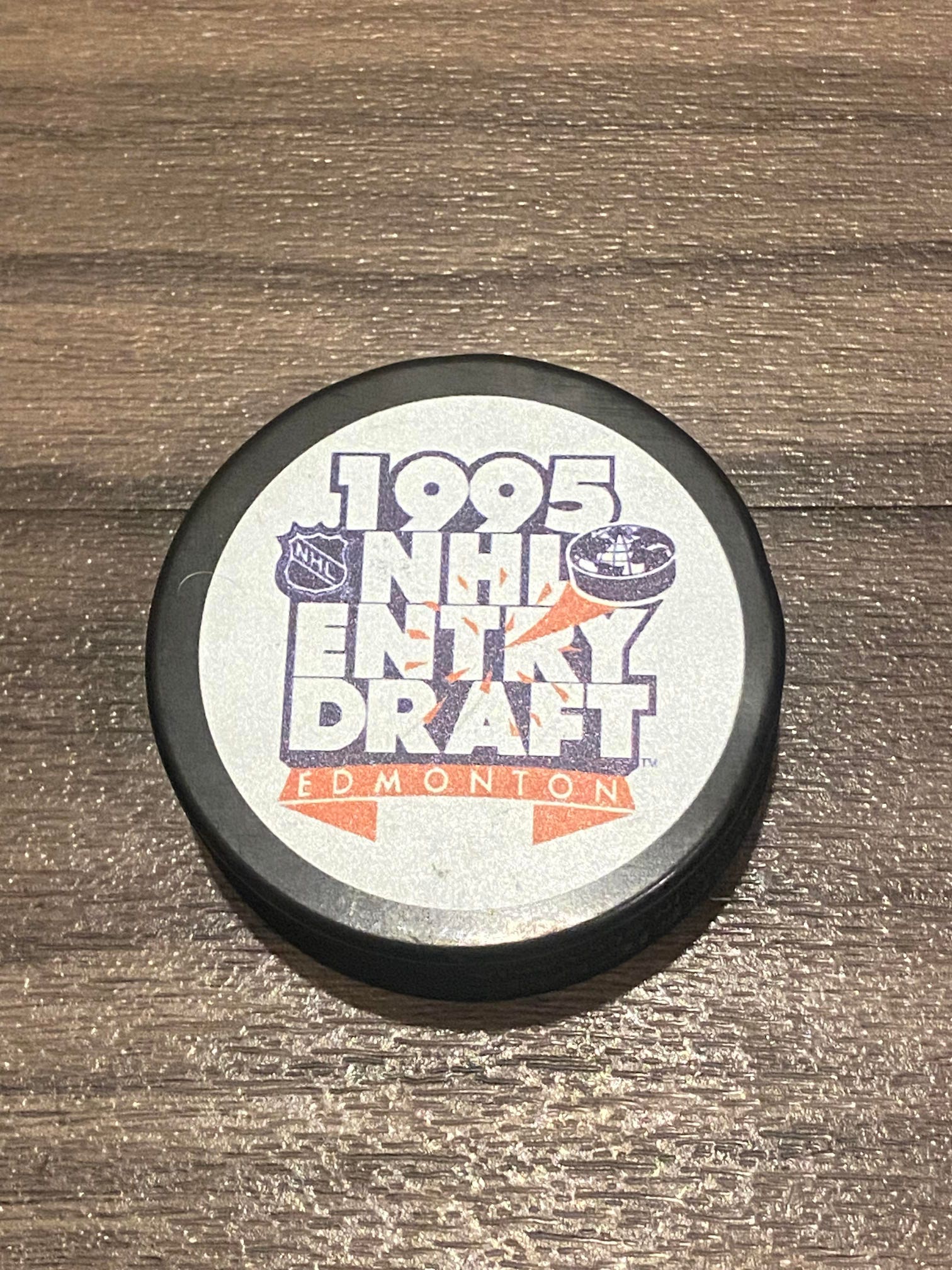 1995 NHL Entry Draft Collectible Hockey Puck