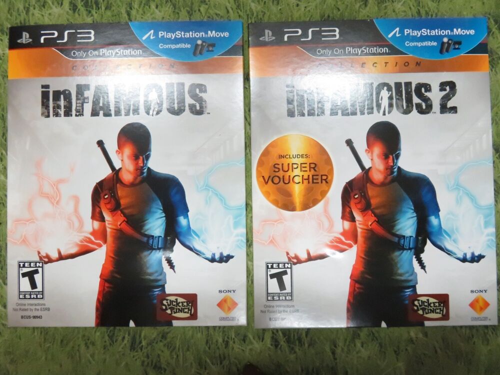 NEW * PS3 Play Station 3 INFAMOUS 1 & 2 COLLECTION in Cardboard Sleeve