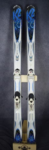 K2 AMP AFTERSHOCK 86 SKIS SIZE 174 CM WITH MARKER BINDINGS