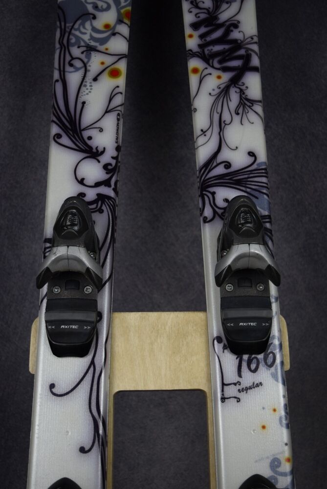 SALOMON MYNX SKIS SIZE 166 CM WITH ROSSIGNOL BINDINGS