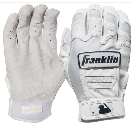 baseball pete bundle 3 New Medium Franklin CFX PRO white Batting Gloves