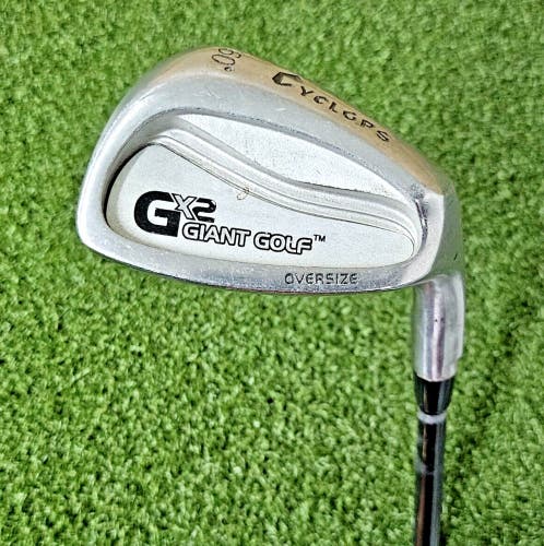 GX2 Giant Golf Cyclops Lob Wedge RH  /  Stiff Graphite ~36"  / NEW GRIP / jd4508