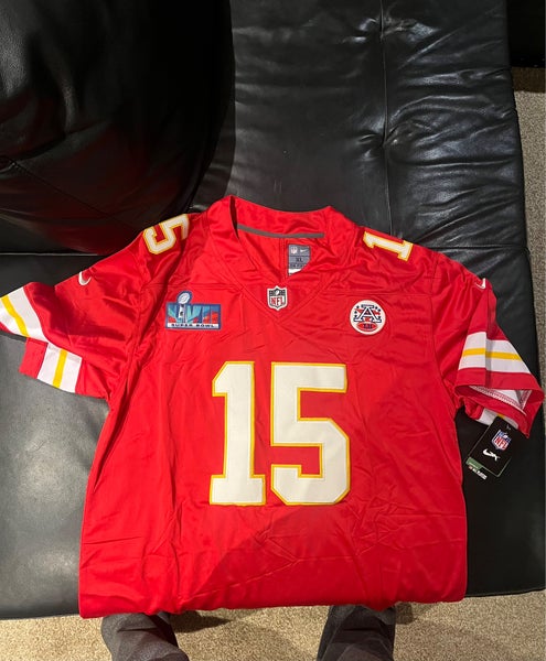 Patrick Mahomes Kansas City Chiefs Nike Red Super Bowl LVII Patch Game  Jersey