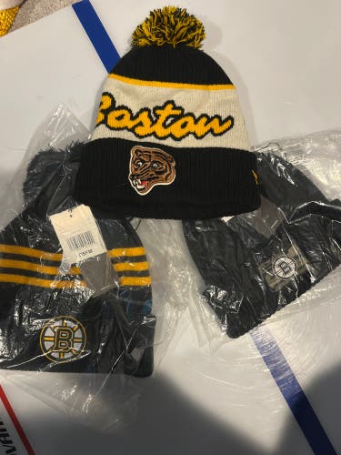 Boston Bruins team issued winter hats