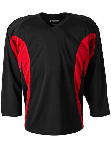 5 New Youth Small/Medium Blank Black/Red Practice Jersey