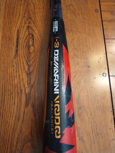 Used BBCOR Certified 2018 DeMarini Alloy Voodoo Bat (-3) 28 oz 31"