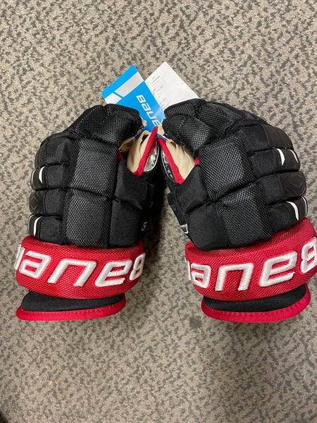 Bauer Pro Series 12” Black/Red Hockey gloves