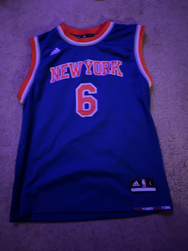 Blue Youth Large Knicks Jersey