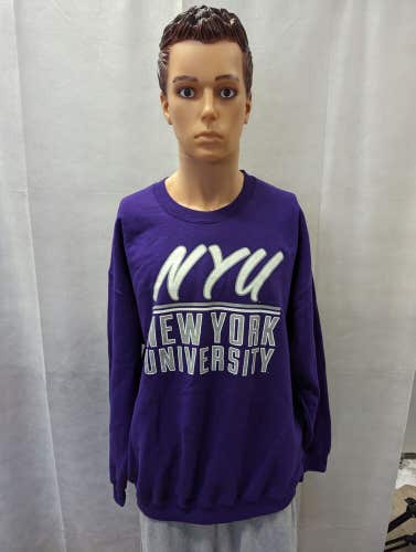 NWT New York University NYU Crewneck Sweater XL NCAA