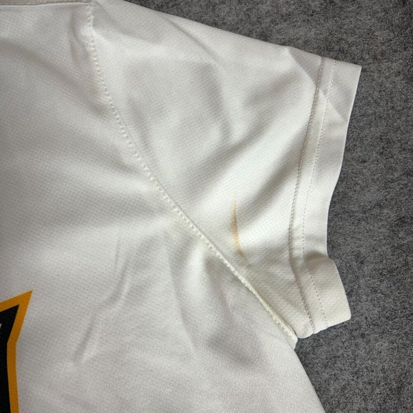 VCU Rams Womens Shirt Jersey Large White Gold Soccer Nike NCAA Logo Swoosh #9