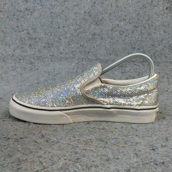 Vans - Classic Slip-On Women's Sneakers Silver / Silver –