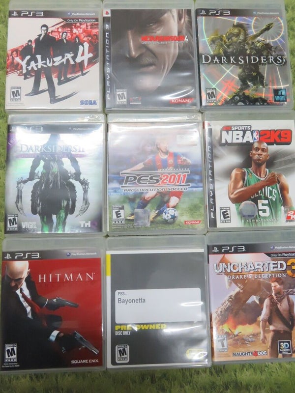 PS3 Play Station 3 Games * Choose 3/4/ - Yakuza Darksiders PES NBA 2k9 Hitman