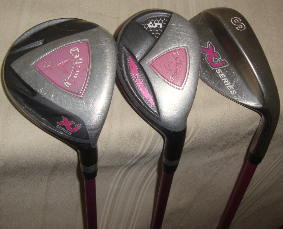 Callaway XJ Series 3,5, Woods, SW, Pink Shafts  53 To 60 " Child Right Handed