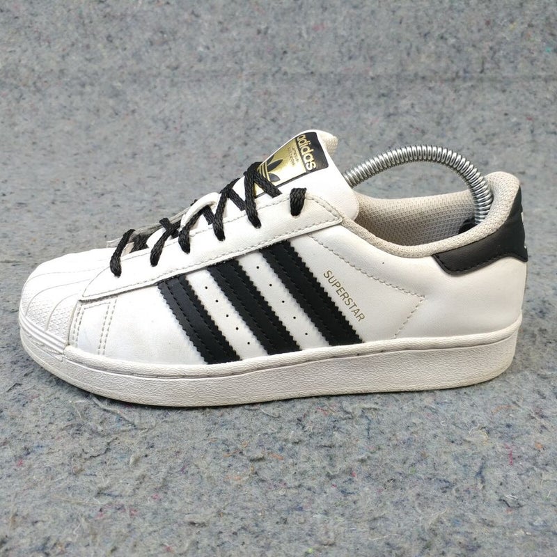 Adidas Originals Superstar All White Shoes B23641 Youth/Kids Size