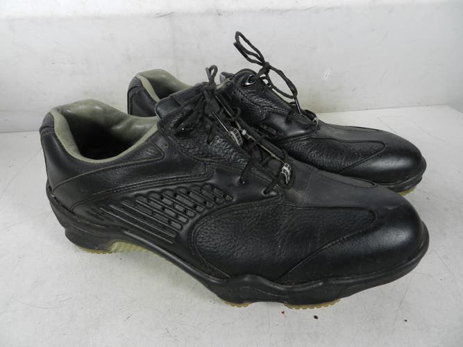 FOOT JOY 53779 DRYJOYS Black Leather Soft Spike Golf Shoes Men's Size 7 1/2 M