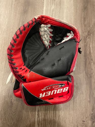 Bauer reactor 3000 goalie glove And Blocker Set right hand catch