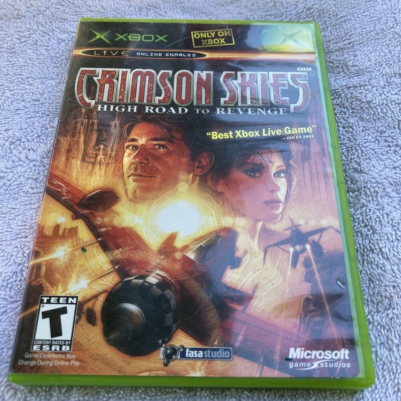 Crimson Skies: High Road to Revenge (Microsoft Xbox) W/ Manual - Tested