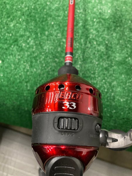 New Zebco 33 Authentic Fishing Rod and Reel