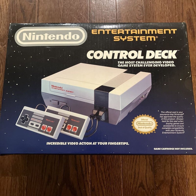 Nintendo NES Control Deck Console  With Box And inserts- Great Condition-Tested