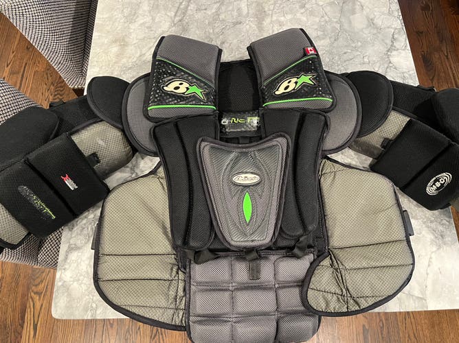 Brian’s Gnetik Pro chest and arm protector