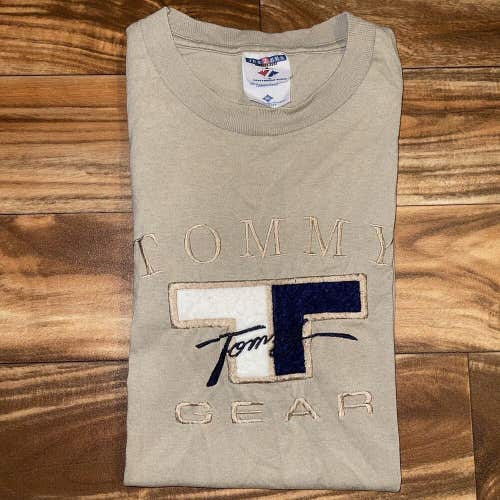 Vintage Tommy Hilfiger Jeans Gear Logo T-Shirt Size XL