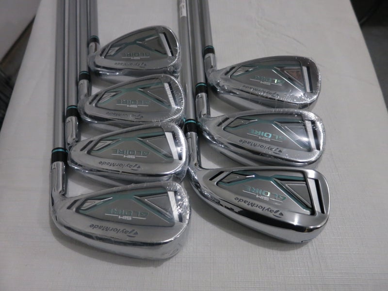 TaylorMade 2022 Sim Gloire Iron Set - 5H, 6-PW, AW, SW - Ladies