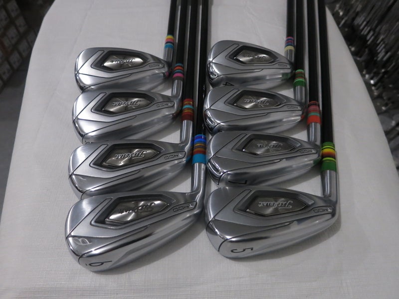 Titleist T400 Iron Set - 5-PW, 43, 49 - Ladies Graphite +1" Long - MINT/NEW - LH
