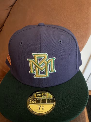 Milwaukee Brewers New Era MLB 125th Anniversary Fitted Hat 7 5/8
