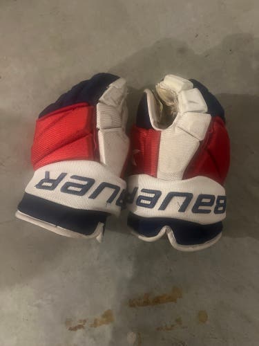 Used Bauer 14" Pro Stock Bauer X Gloves