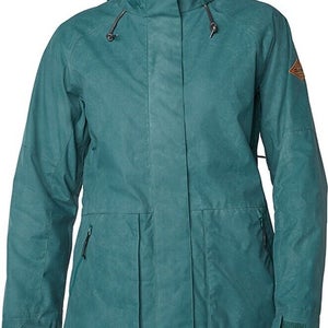 Dakine Weatherby Insulated Snowboard Jacket, Women's Medium, Deep Teal Green New