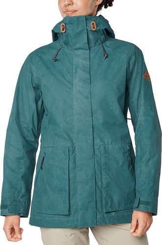 Dakine Weatherby Insulated Snowboard Jacket, Women's Medium, Deep Teal Green New
