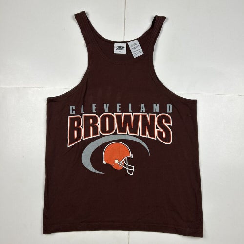 Vintage Cleveland Browns Tank Top Sleeveless Muscle Shirt NFL Football Sz M