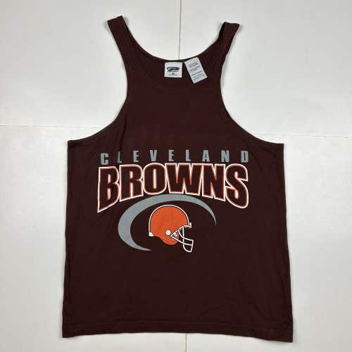 Vintage Cleveland Browns Tank Top Sleeveless Muscle Shirt NFL Football Sz M