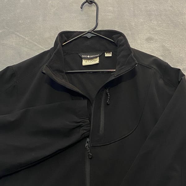 Black Diamond Jacket Men Medium Full Zip Black Long Sleeve