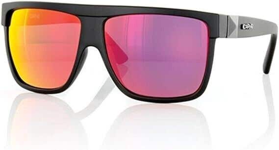CARVE Rocker Sunglasses Matt Black Red Iridium - MSRP $50